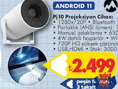 EVEREST ANDROİD 11 PJ10 PROJEKSİYON CİHAZI indirimli fiyat EVEREST ANDROİD 11 PJ10 PROJEKSİYON CİHAZI fiyat ve kampanya bilgisi